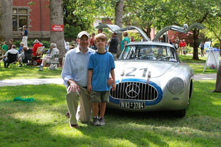Allen Stephens and son Jacob at the Forest Grove Concours d’Elegance.